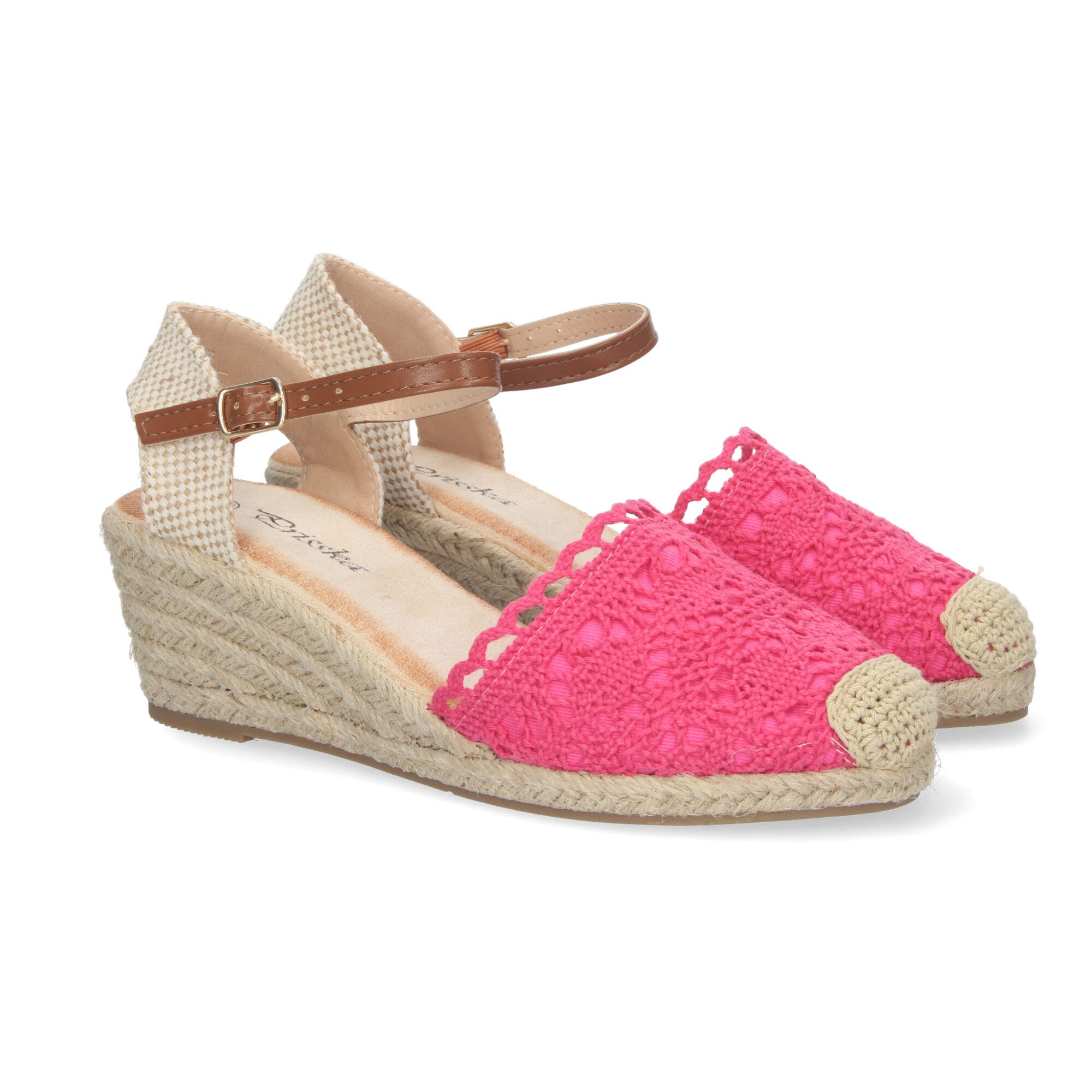 YJ761-Fucsia_0.jpg Alpargata de cuña media de yute cómoda pala crochet fucsia YJ761