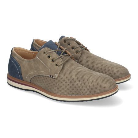 Zapatos planos cómodos para hombre color caqui TF8851
