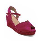 sandalias de cuña en yute fucsia pares-min