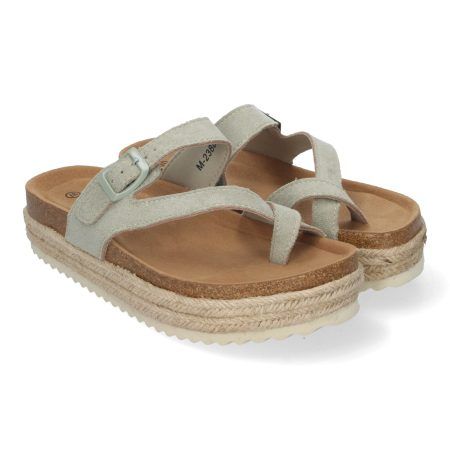 Sandalias Planas con Plataforma en Yute Tipo Esclava