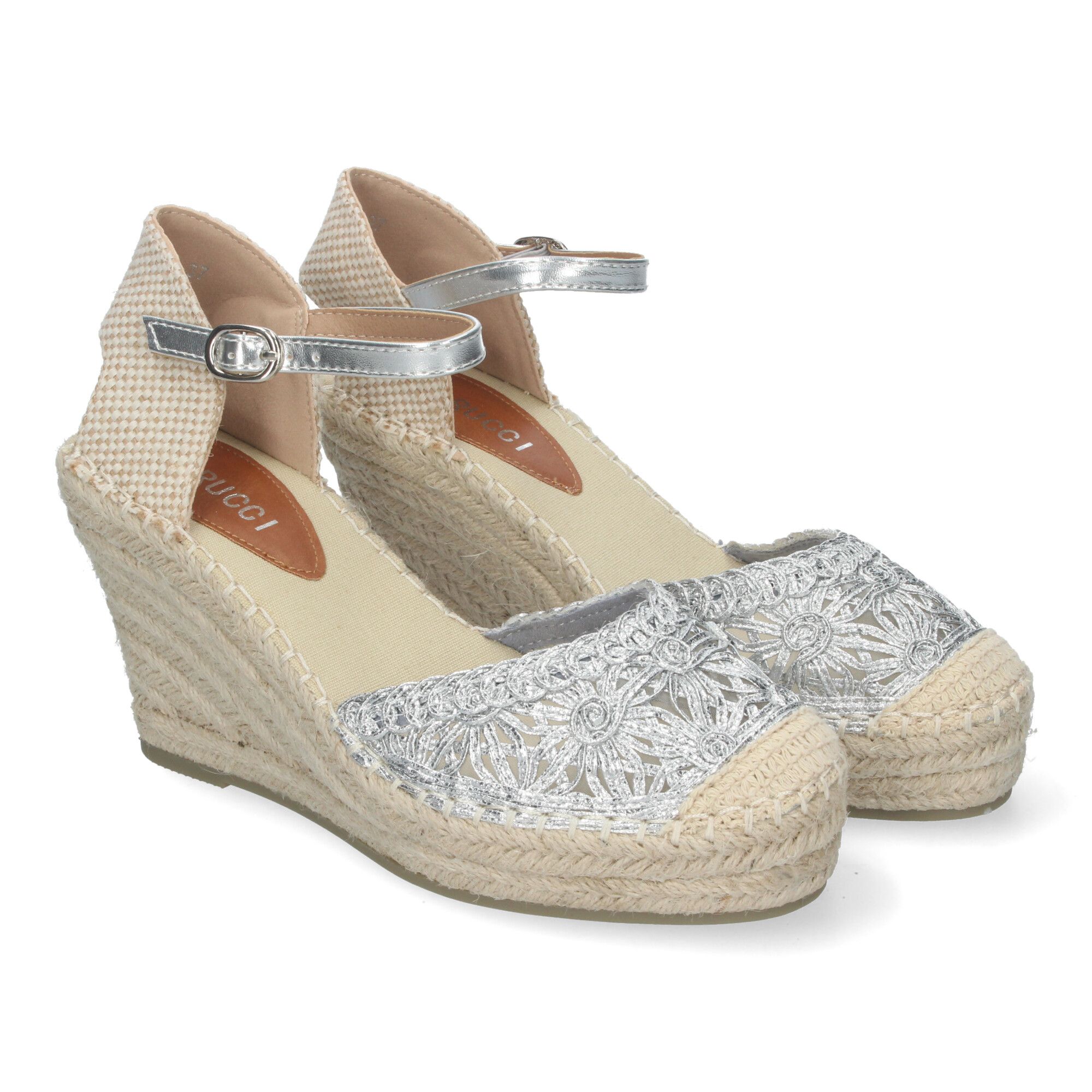 VRA-851-Plata_0.jpg Alpargatas de Cuña Cómoda en Yute Mujer Estilo Valenciana VRA-851