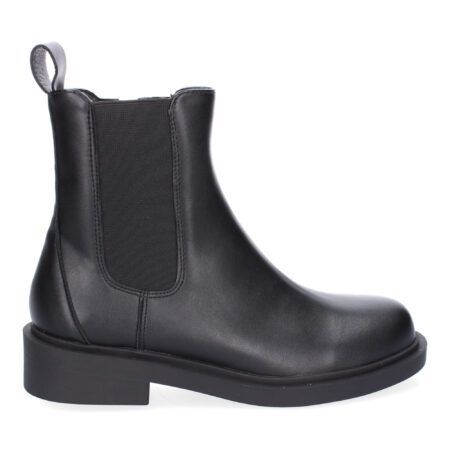 Botines planos estilo chelsea para mujer color negro DB-3357