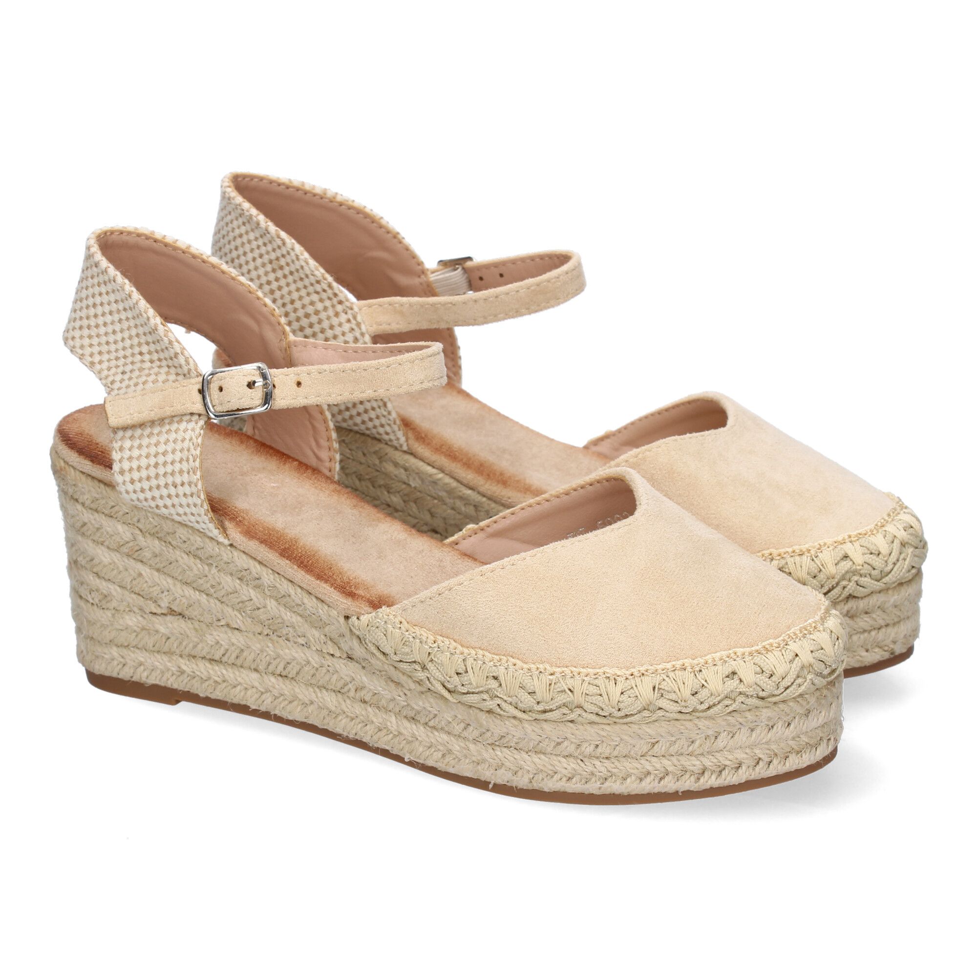 5Q92-Beige_0.jpg Sandalias de cuña media en yute para mujer color beige 5Q92