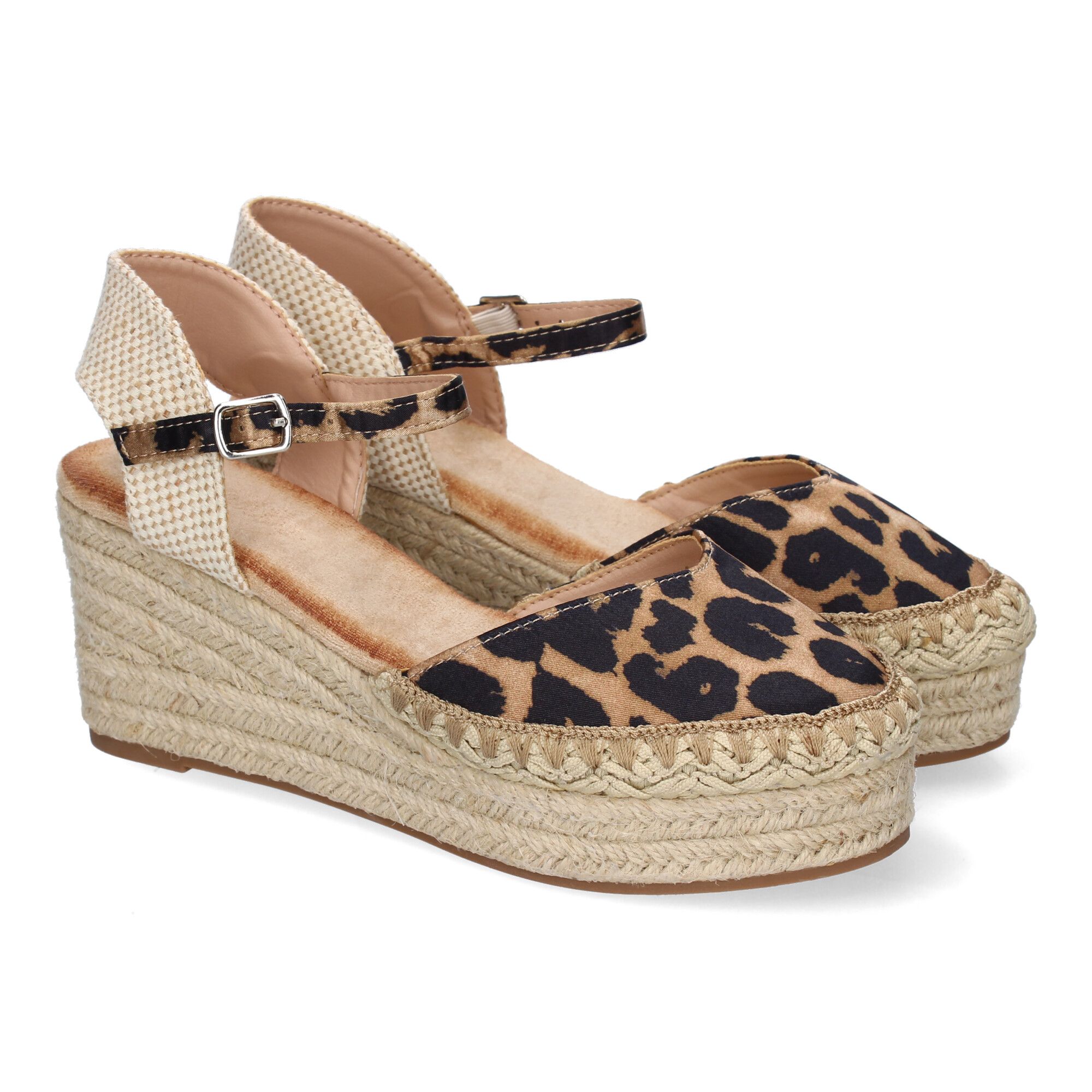 5Q92-Leopardo_0.jpg Sandalias de cuña media en yute para mujer estampado animal 5Q92
