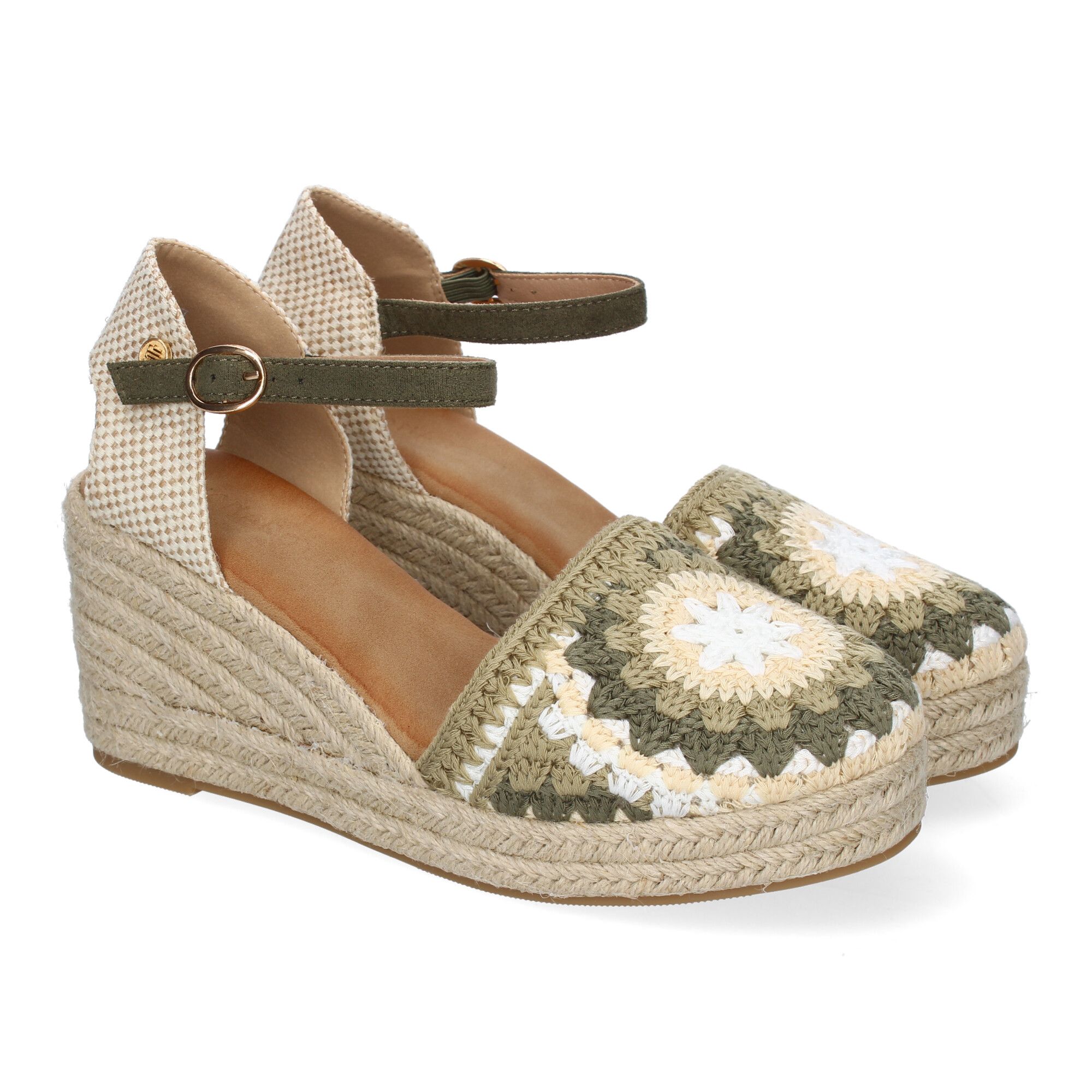 CF-5039-Verde_0.jpg Alpargatas de cuña de yute pala bordado para mujer color verde CF-5039