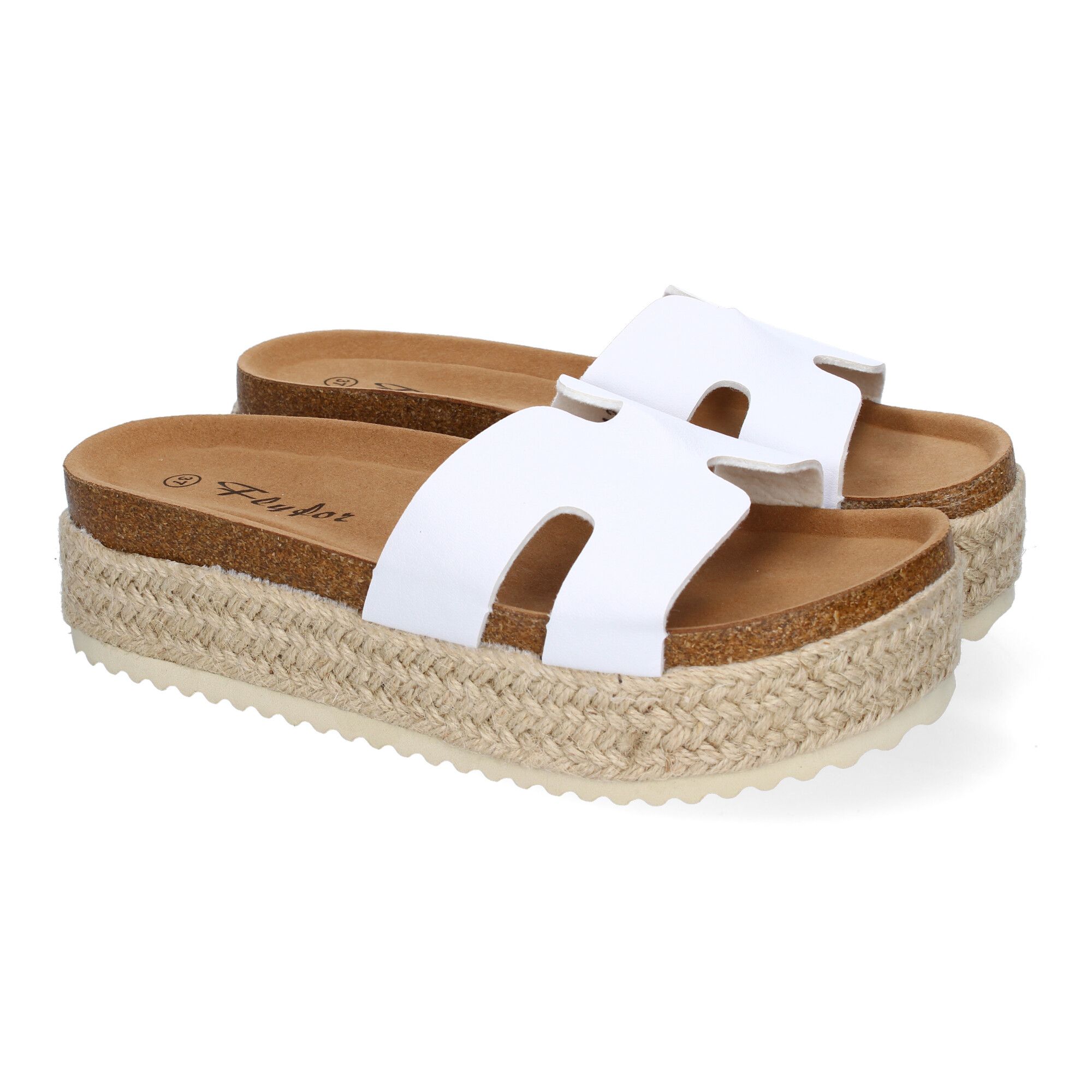 M-288-Blanco_0.jpg Sandalias bio de plataforma en yute para mujer color blanco M-288