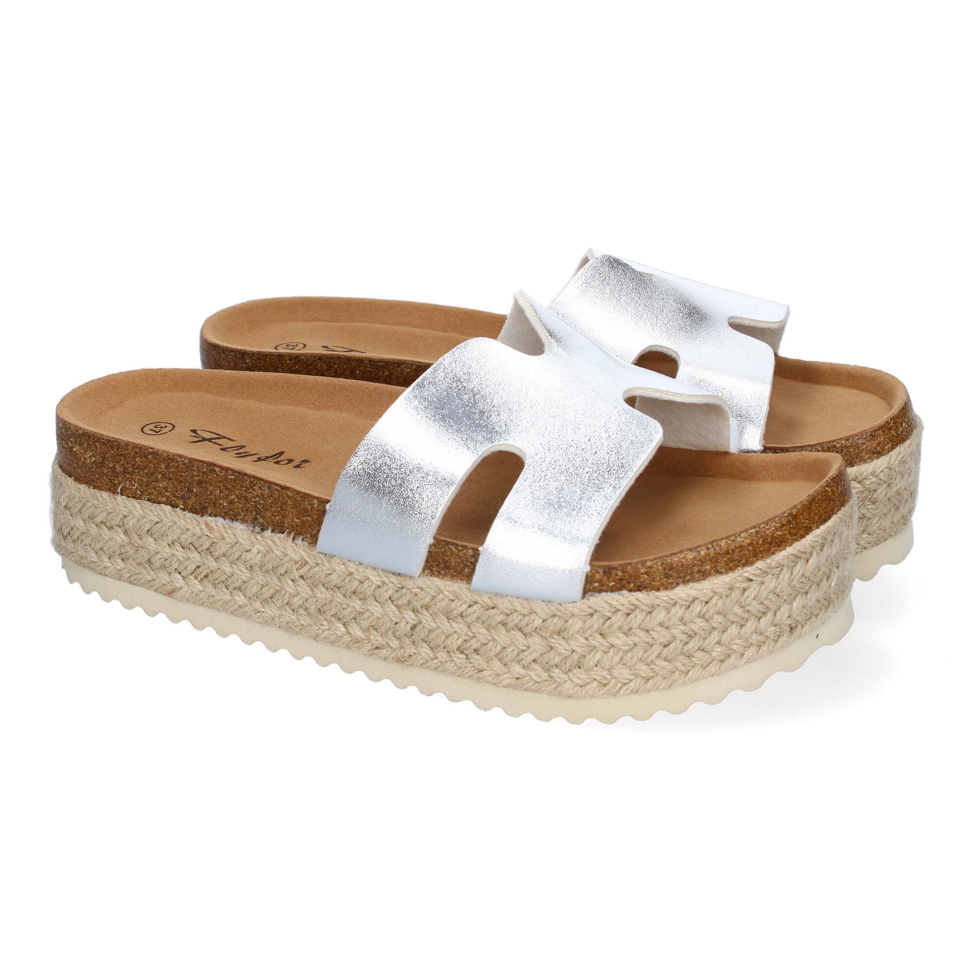 M-288-Plata_0.jpg Sandalias plateadas bio de plataforma en yute para mujer M-288