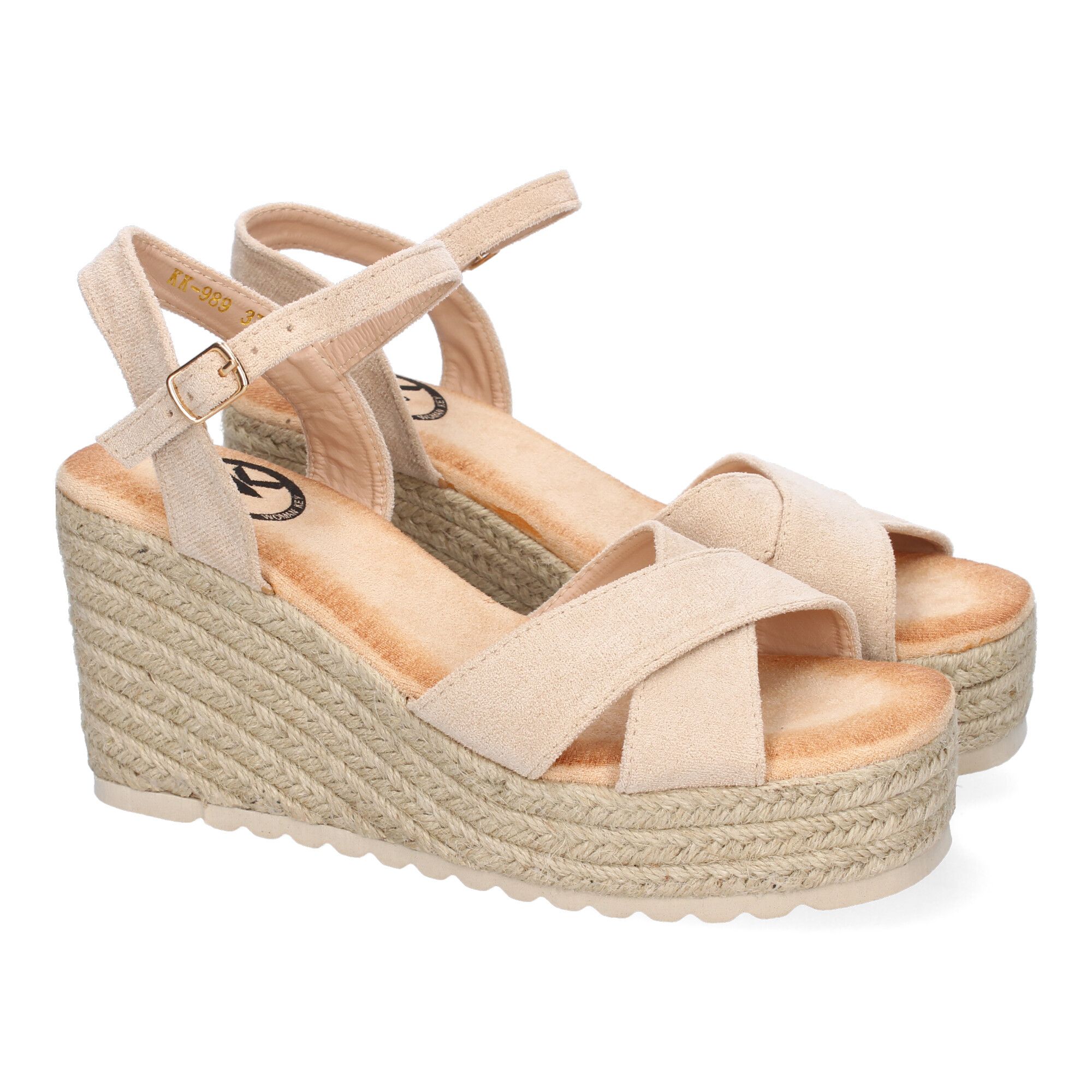 KK-989-Beige_0.jpg Sandalias de cuña en yute pala cruzada para mujer beige KK-989